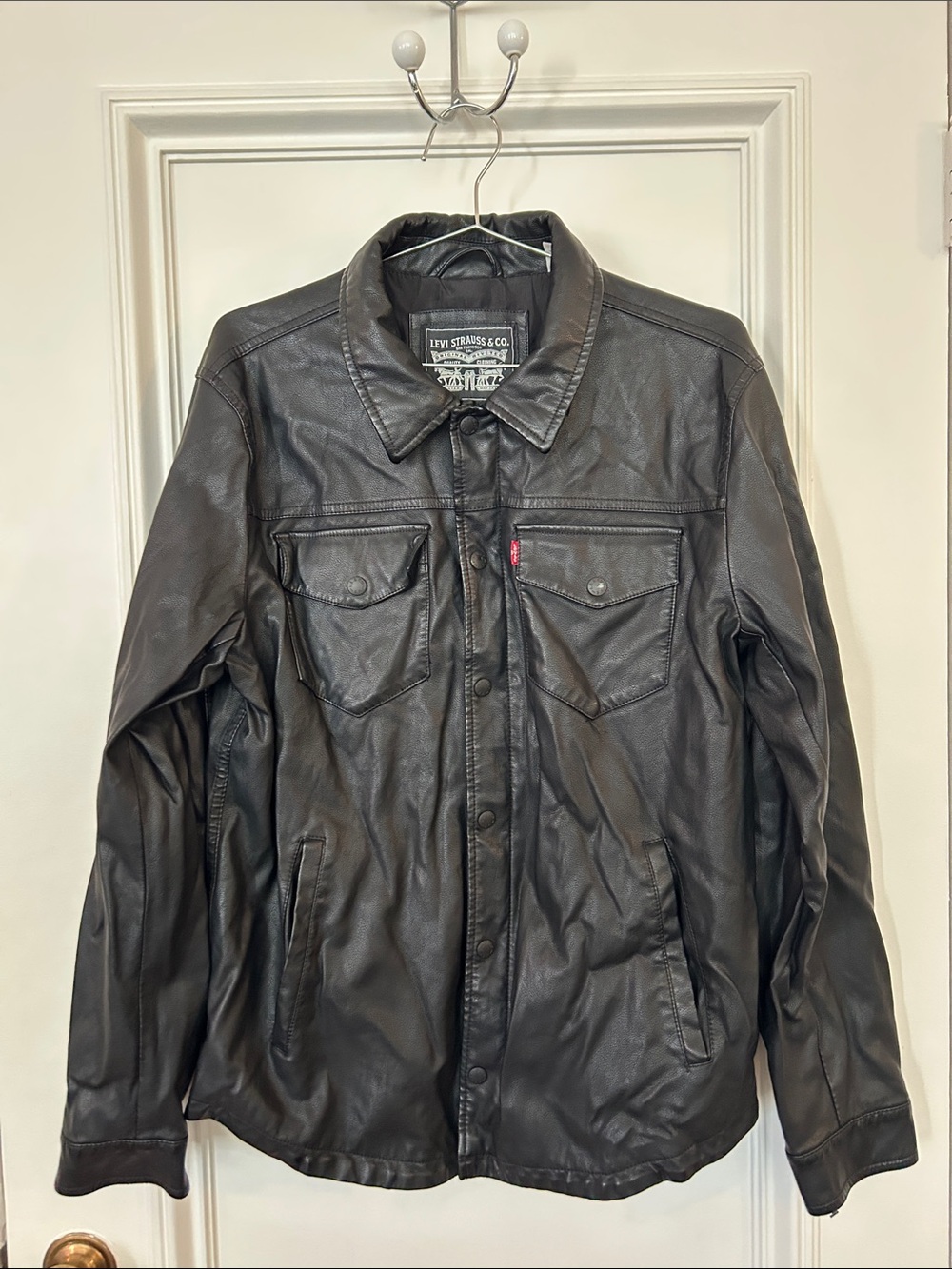 Levi's Black Faux Leather Jacket